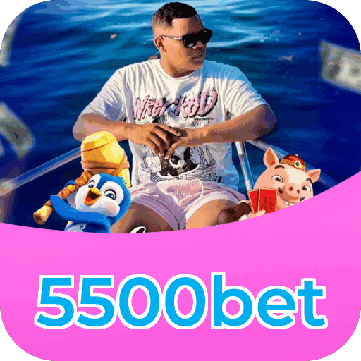 Interface do aplicativo 5500bet mostrando jogos disponíveis no iOS e Android